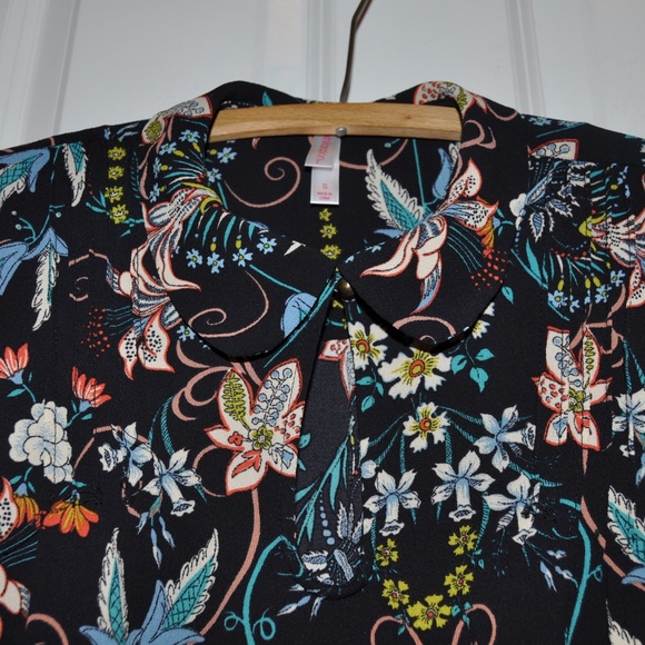 NEW Floral Print Peter-Pan Collar Shift Dress [A7] - Picture 4 of 6